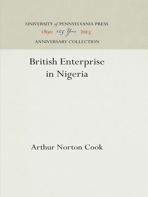 cover image of British Enterprise in Nigeria